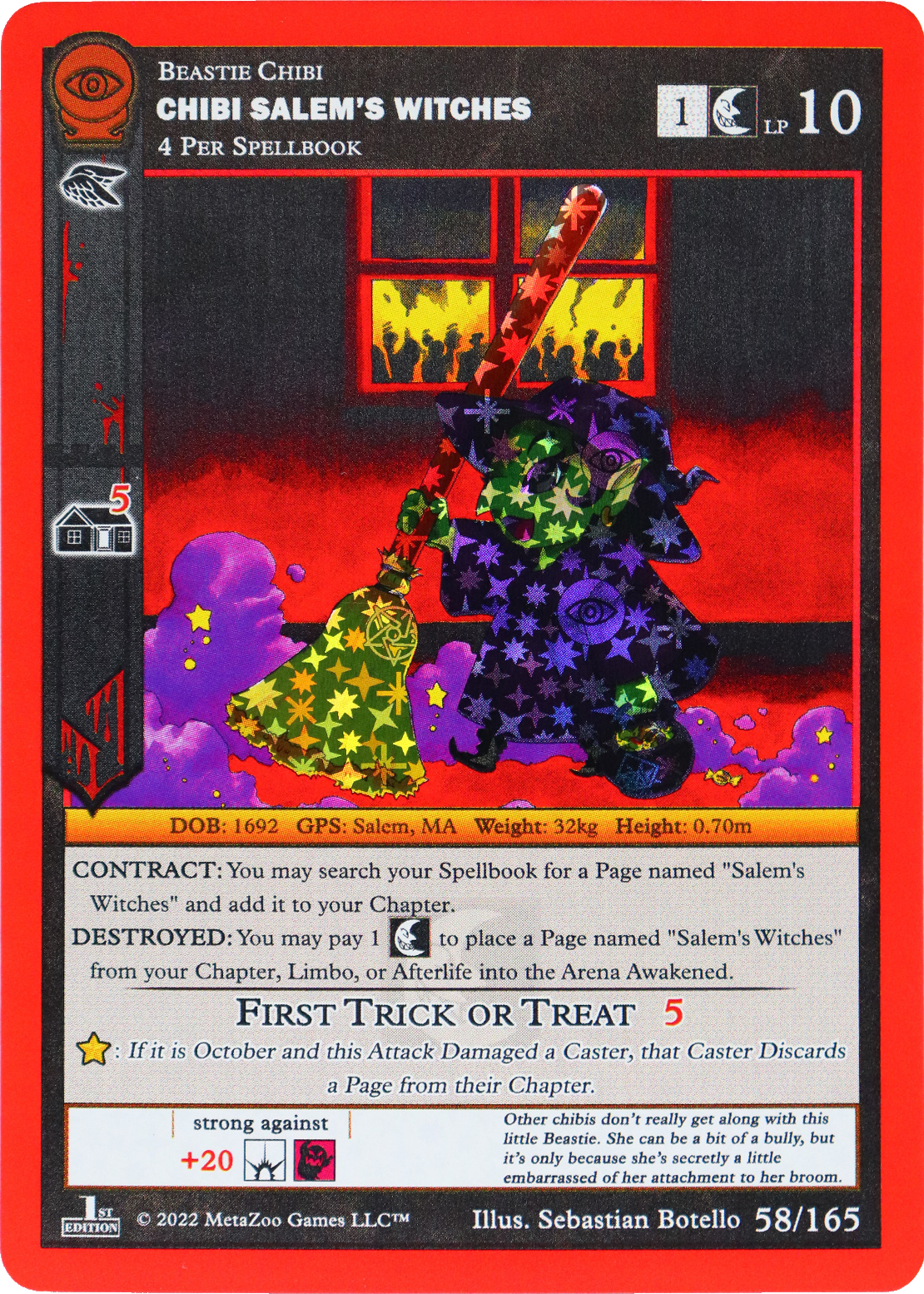 Chibi Salem’s Witches 58/165 - MetaZoo Seance