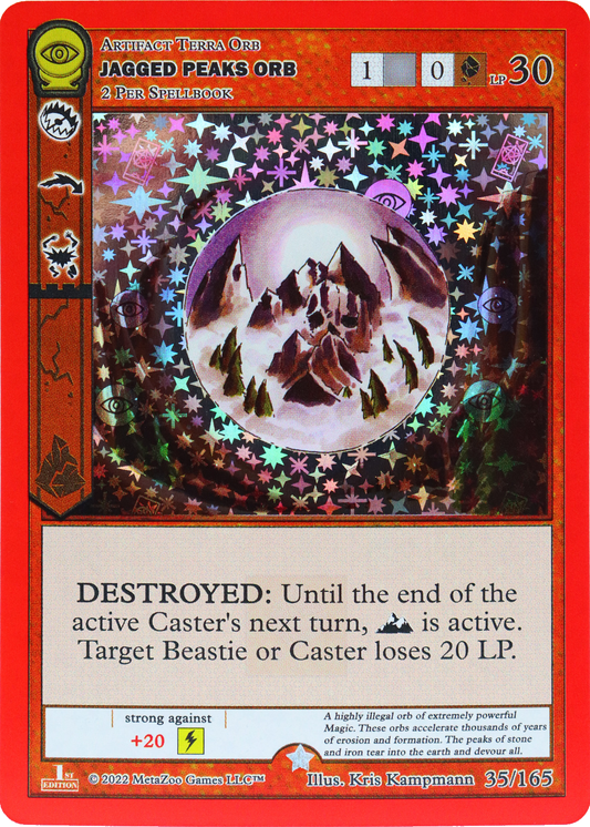 Jagged Peaks Orb 35/165 - MetaZoo Seance
