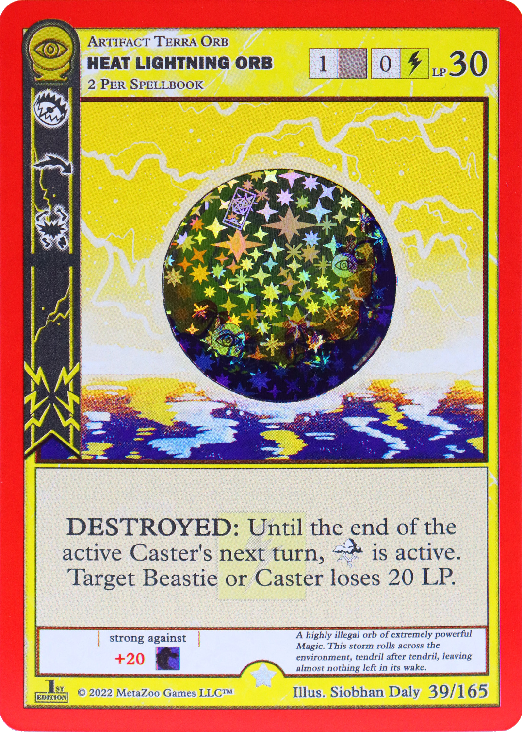 Heat Lightning Orb 39/165 - MetaZoo Seance