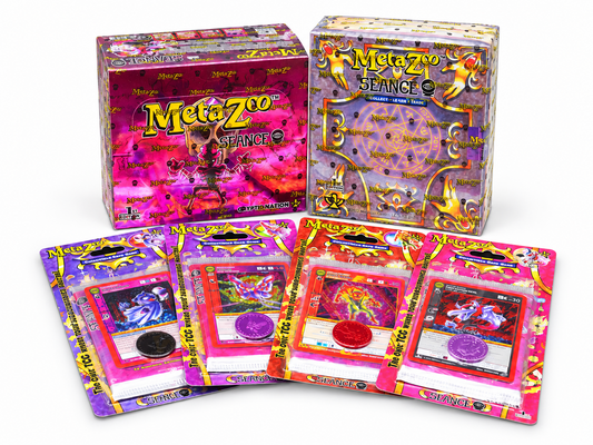 MetaZoo Seance sealed bundle with booster box, spellbook, and four blister packs